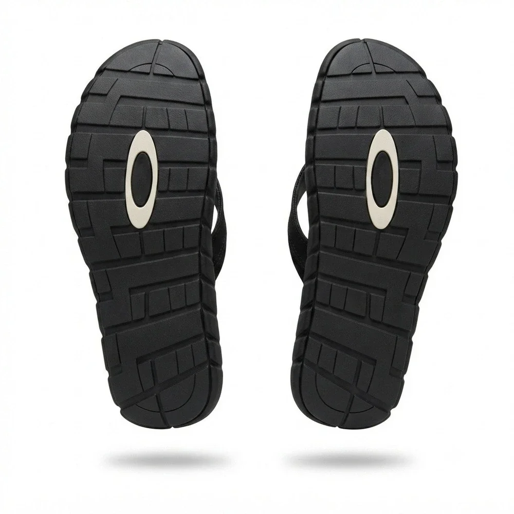 Oakley Operative Sandal 2.0 Mens Size 11 Blackout Sport Flip Flop Black **NEW**